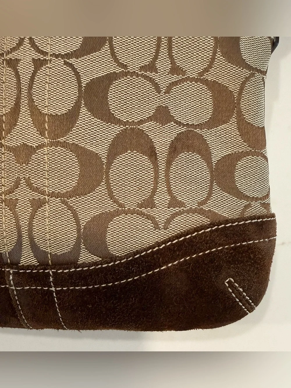 Vintage Y2K Coach Signature Soho Slim Duffle shoulder bag